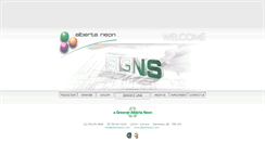 Desktop Screenshot of albertaneon.com